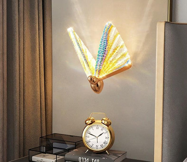 Miravique Butterfly Golden Wall Sconce