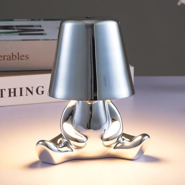 Miravique Thinker Little Man Rechargeable Table Lamp