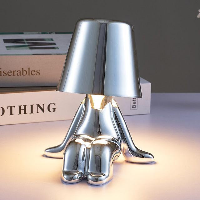 Miravique Thinker Little Man Rechargeable Table Lamp