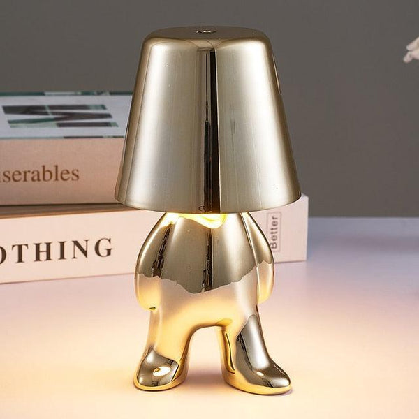 Miravique Thinker Little Man Rechargeable Table Lamp