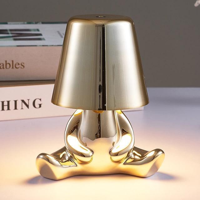 Miravique Thinker Little Man Rechargeable Table Lamp